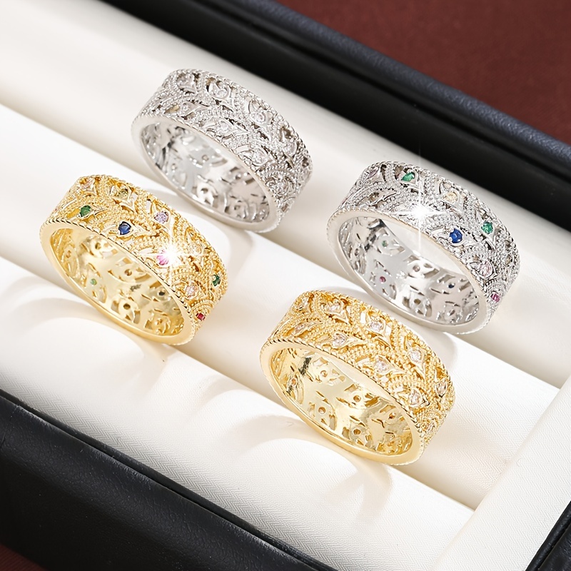 Palace Style Zirconia Ring for Women